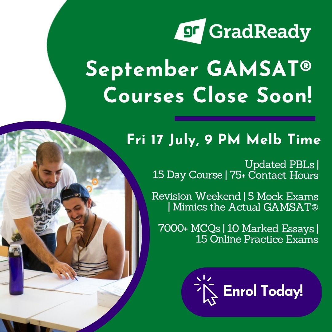 Promotional ad image displayed on GAMSAT hero pages and blog posts. Upload via PageAssets admin. Set click-through URL on the asset edit screen.