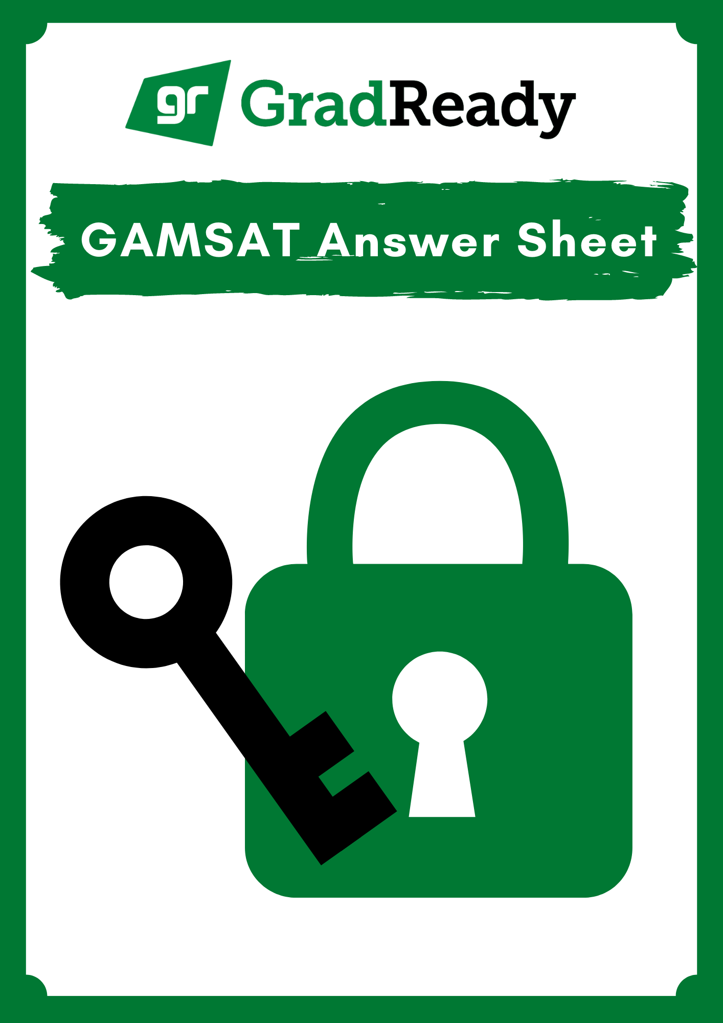 Download icon for the PDF answer sheet accompanying free GAMSAT practice questions