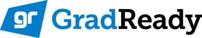 GradReady logo in blue used on the UCAT preparation courses page