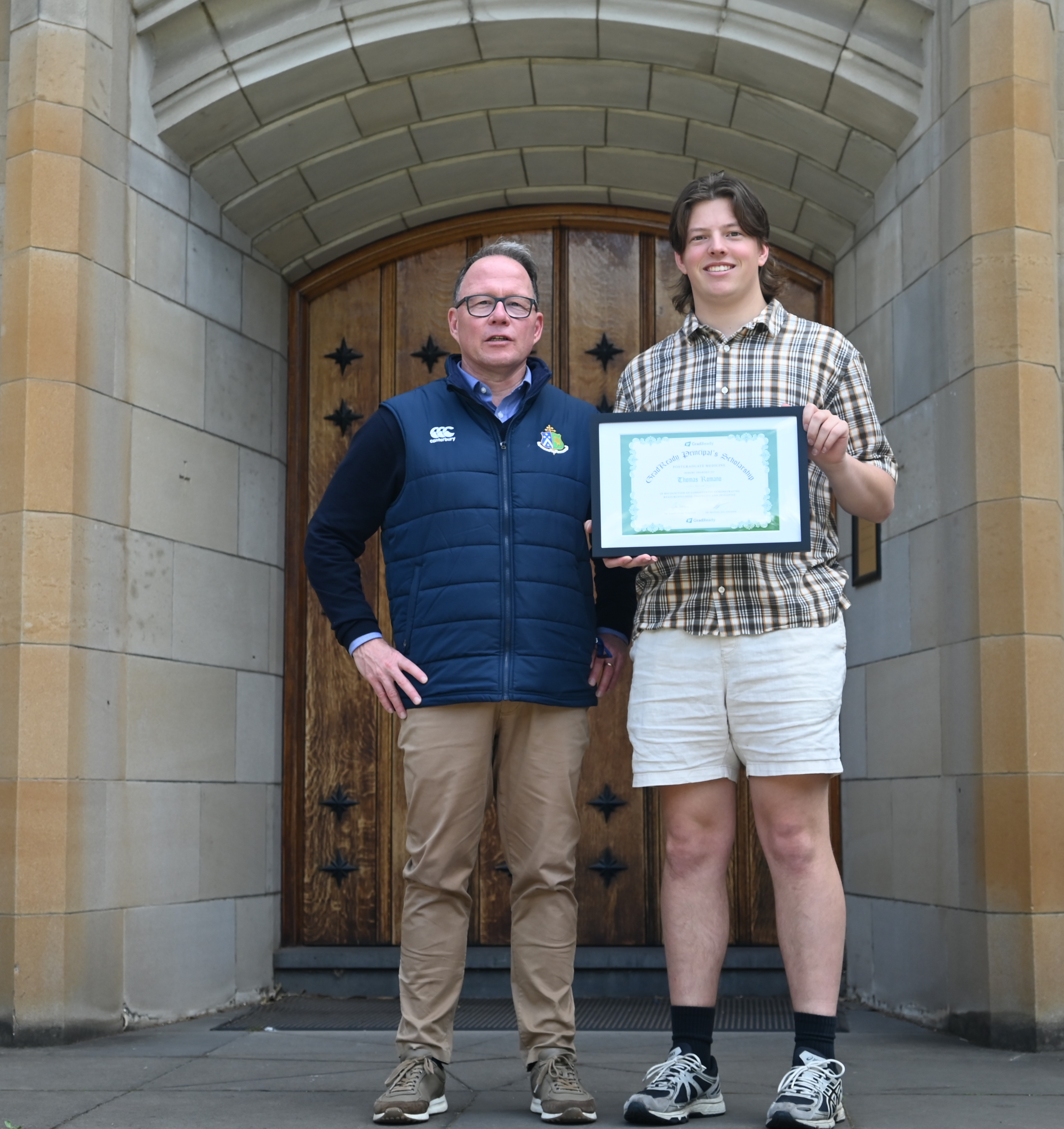 Photo of Thomas Romano, 2025 GradReady Principal's Scholarship recipient from Newman College