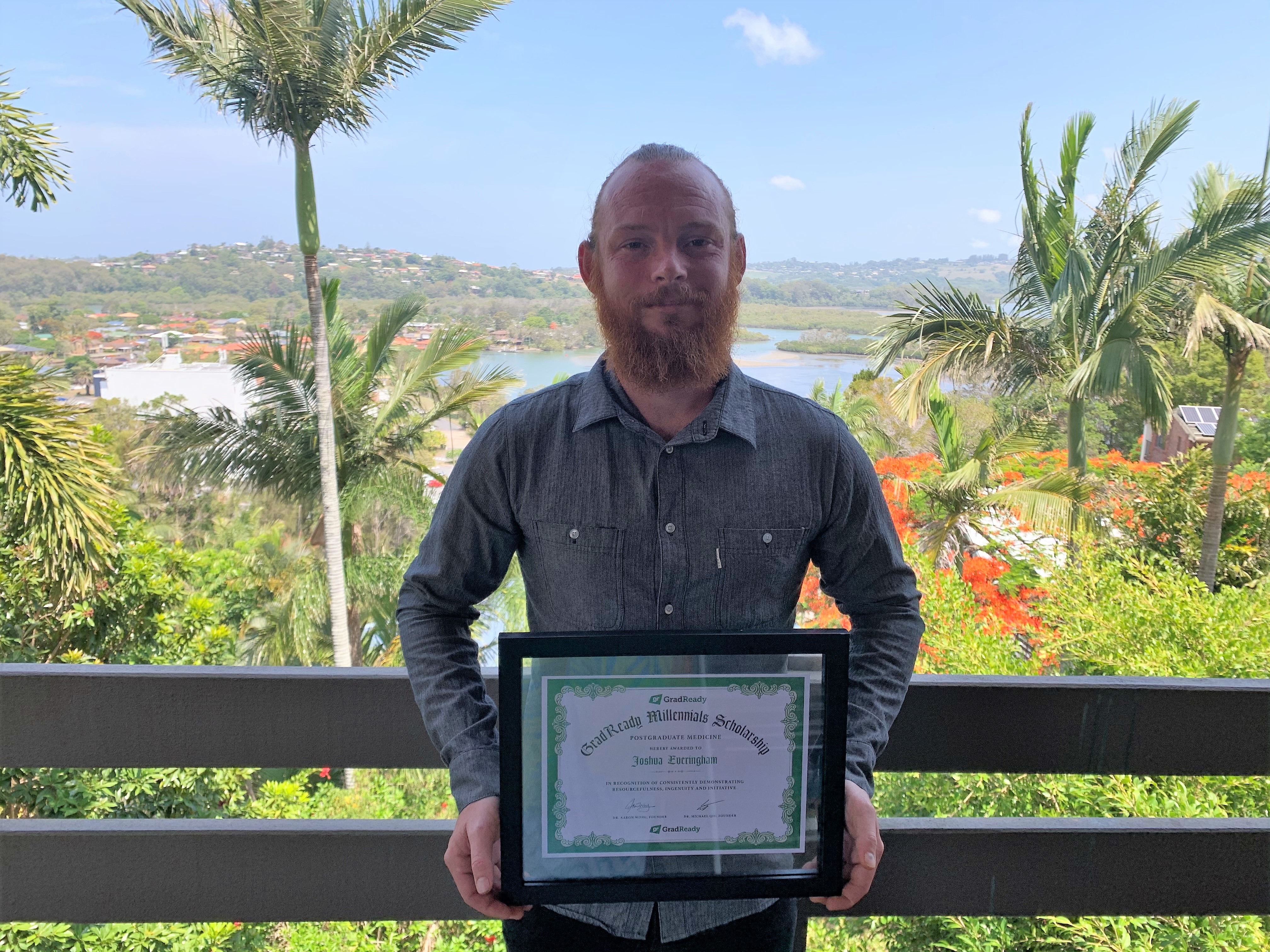 Photo of Joshua Everingham, GradReady Scholarship recipient