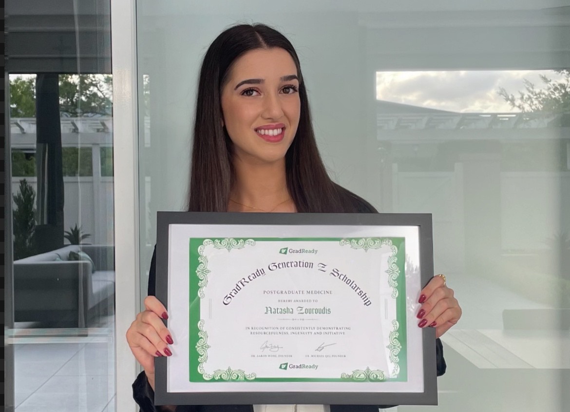 Photo of Natasha Zoroudis, 2024 GradReady Scholarship recipient